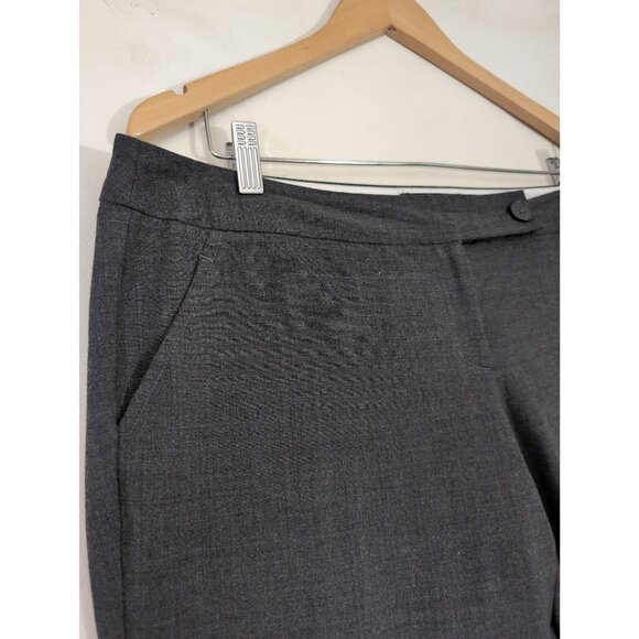Body By Victoria Pants Women 14 Gray Kate Fit Bootcut Career Office Professional - Picture 3 of 9